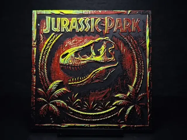 HueForge model: Jurassic Park Emblem - Hueforge by LED