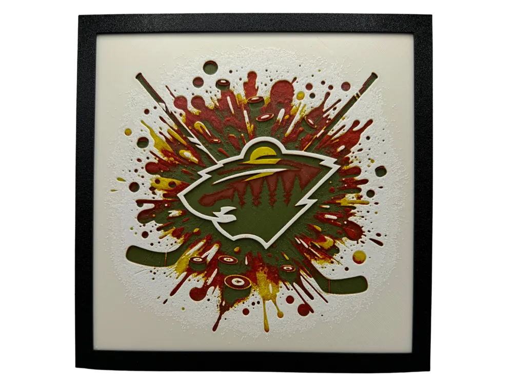 Minnesota Wild - NHL Hueforge by Canadian Gamer HueForge model: Minnesota Wild - NHL Hueforge by Canadian Gamer