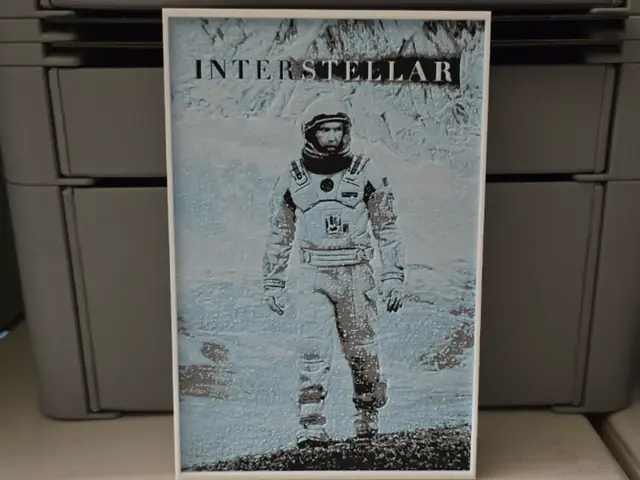 HueForge model: Interstellar Movie Poster - Hueforge Art by Lumpy3D