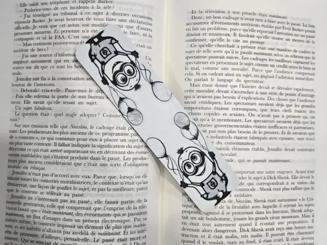 HueForge model: Bookmark Les Minions  Only Black & White by Kactus Fpv