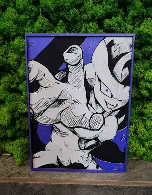 HueForge model: Frieza (Custom Colour) by Garuda3D