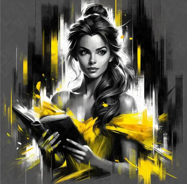 HueForge model: Belle reading Hueforge by LoFi Layers