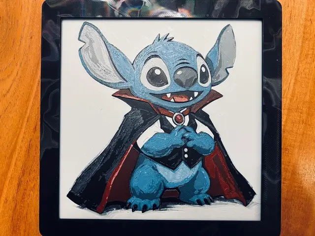 Stitch dressed as Dracula