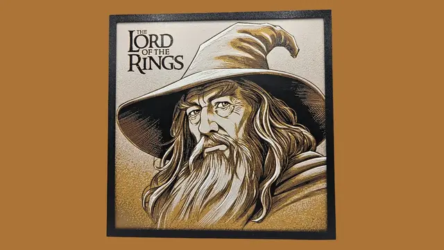 HueForge model: Lord of the Rings - Gandalf by BusyKikiBee