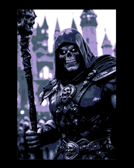HueForge model: The Evil Skeletor - Prince Keldor - Trying to take over Grayskull - Fan Art by BooneCo3d