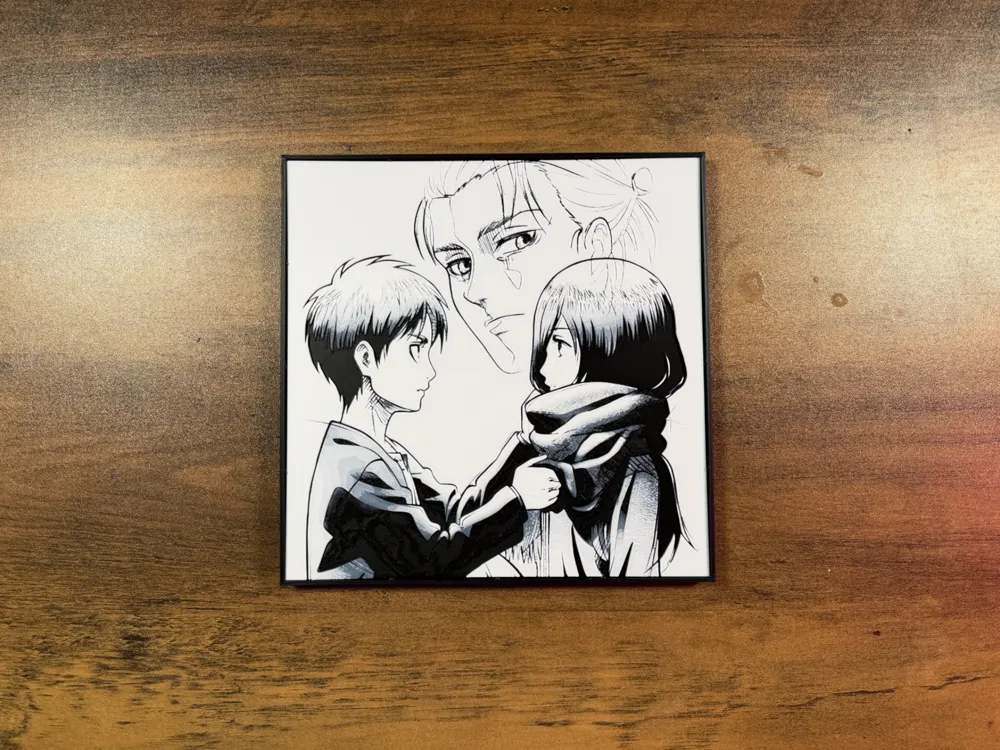 Attack on Titan | Minimalist Line-Art HueForge by 3D Prints By Vic HueForge model: Attack on Titan | Minimalist Line-Art HueForge by 3D Prints By Vic