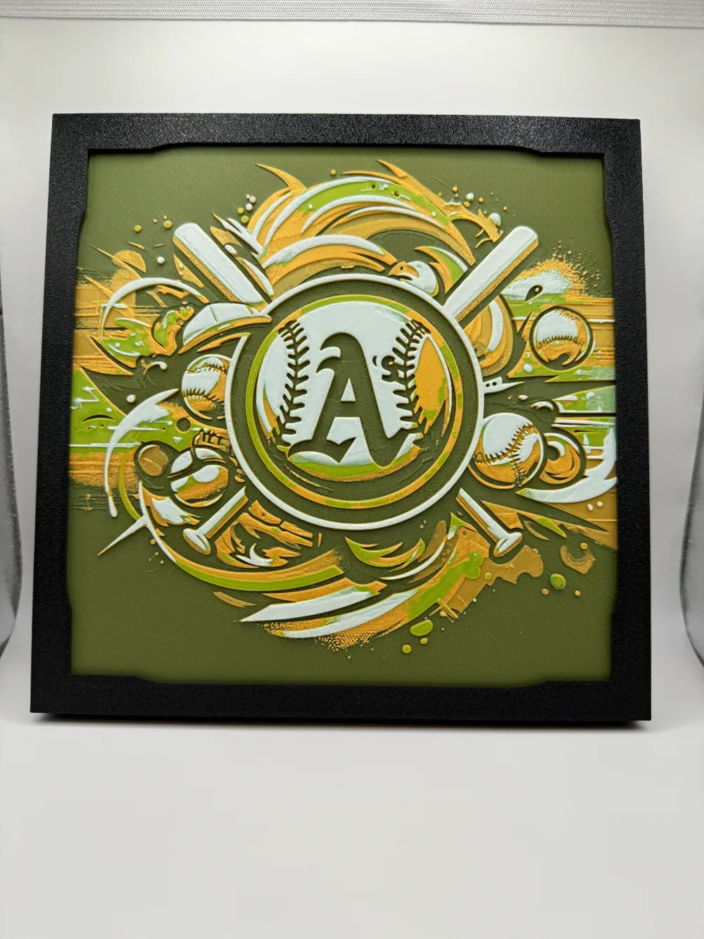 Oakland Athletics - MLB Hueforge by Canadian Gamer HueForge model: Oakland Athletics - MLB Hueforge by Canadian Gamer
