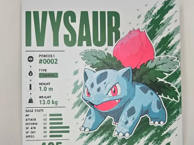 HueForge model: Ivysaur Infographic Hueforge by 3Ree Printing
