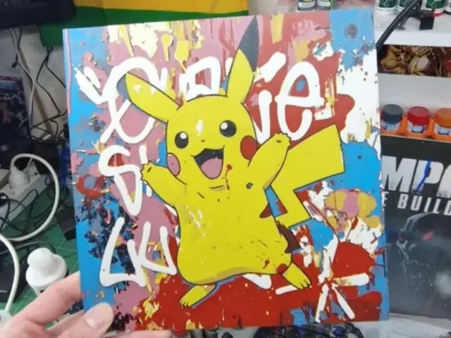 HueForge model: Pokemon Hueforge - Pikachu Street Art by Dakiren