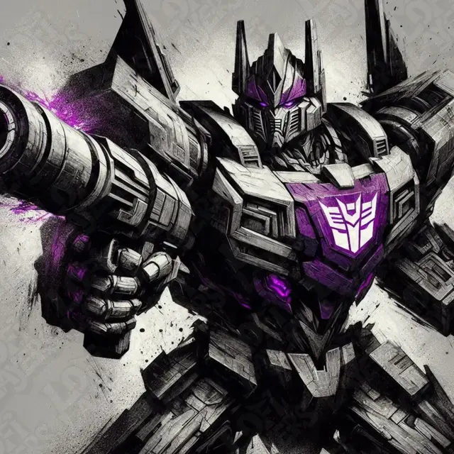 HueForge model: Megatron Hueforge by LoFi Layers
