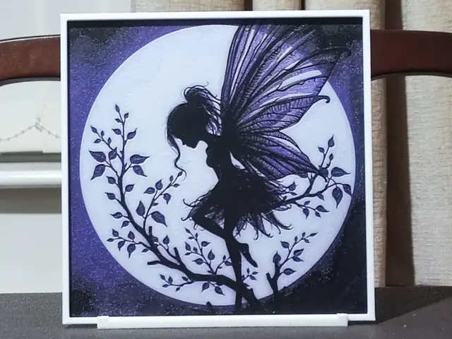HueForge model: Moon Fairy - HueForge 3 Color by BoDad