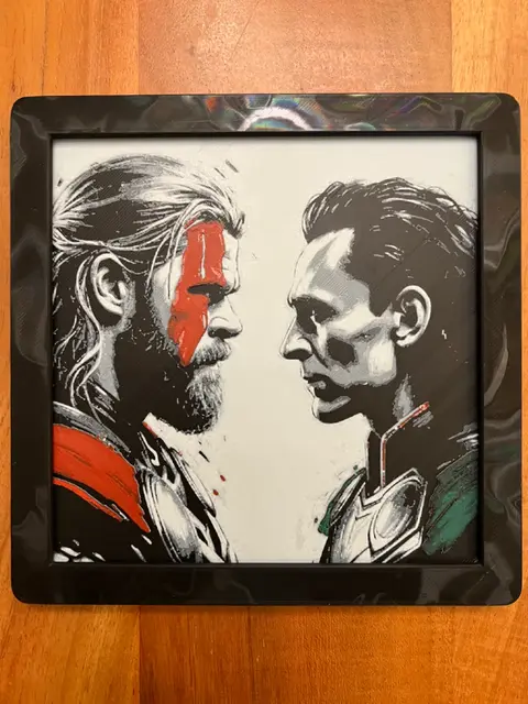 HueForge model: Thor Vs Loki by JustBe 3D Printing