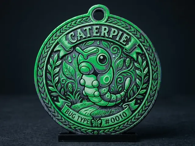 HueForge model: Caterpie #0010 - Pokemon Ornament by LED
