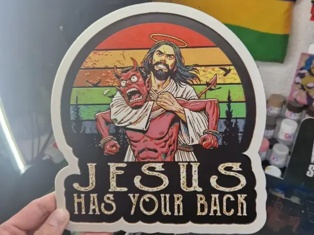 HueForge model: Jesus Hueforge - Jesus Has Your back by Dakiren