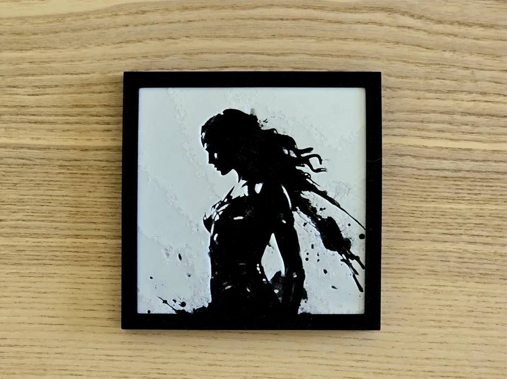 Wonder Woman Silhouette - HueForge by EisenWorld HueForge model: Wonder Woman Silhouette - HueForge by EisenWorld