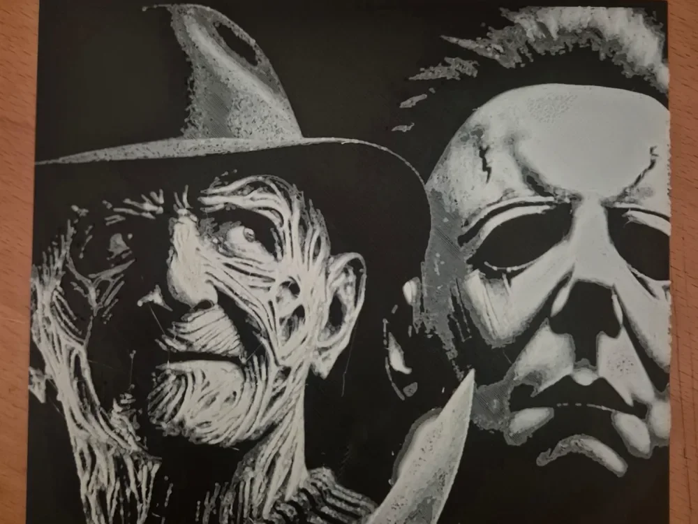 Freddy vs Michael Myers by Buntsta HueForge model: Freddy vs Michael Myers by Buntsta
