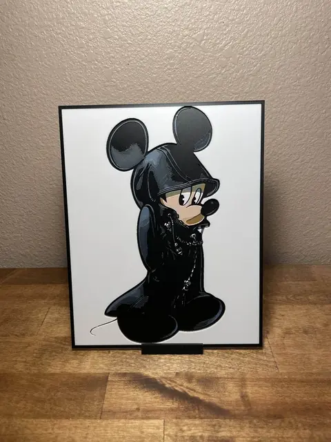 HueForge model: Kingdom Hearts - Organization XIII Mickey by Cloudy Nostalgia