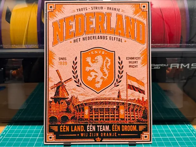 Netherlands National Football Team Poster HueForge