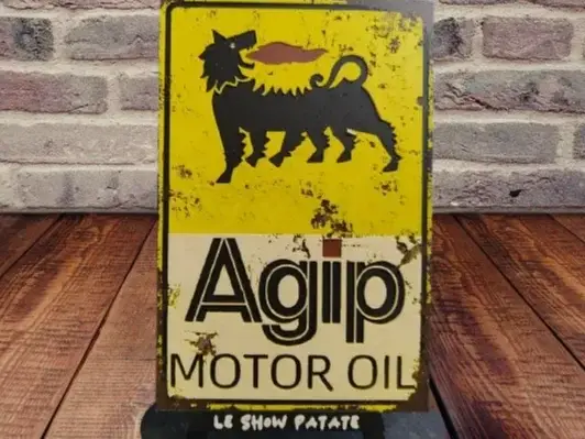HueForge model: Plaque vintage Agip hueforge by leshowpatate