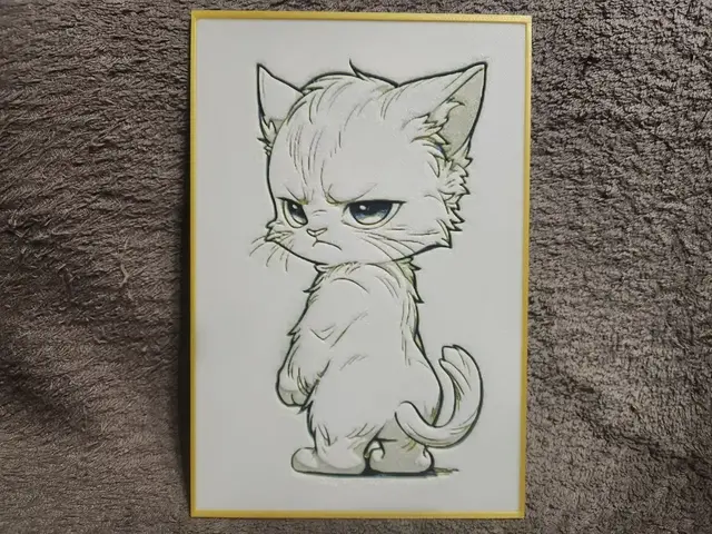 HueForge model: Angry Cute Cat - HueForge by keko