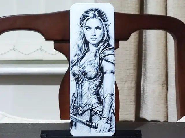 HueForge model: Galadriel Bookmark (1) - 2 Color by BoDad
