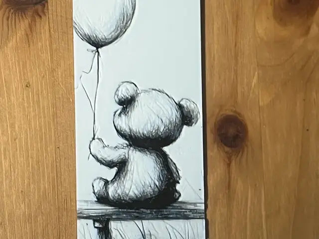 HueForge model: teddy bear bookmark by Morganja