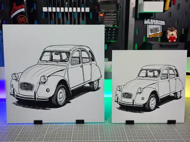 HueForge model: Citroën 2CV - Hueforge - 3 Colors by Montoya Maker