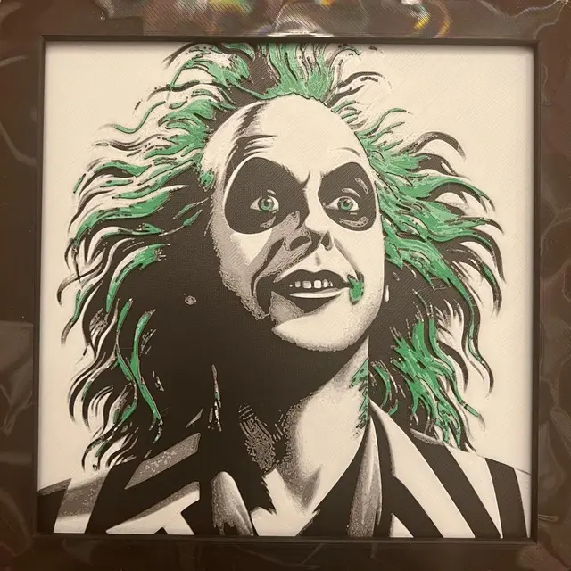 HueForge model: Beetlejuice, Beetlejuice... by JustBe 3D Printing