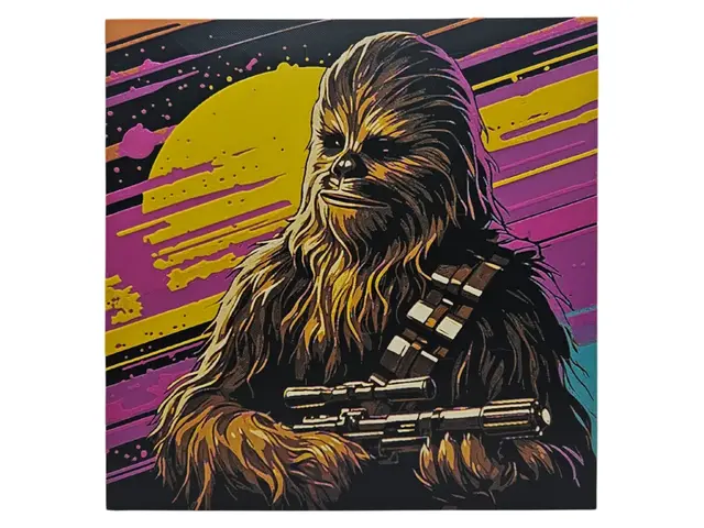 HueForge model: Chewbacca (Star Wars hueforge) by BusyKikiBee