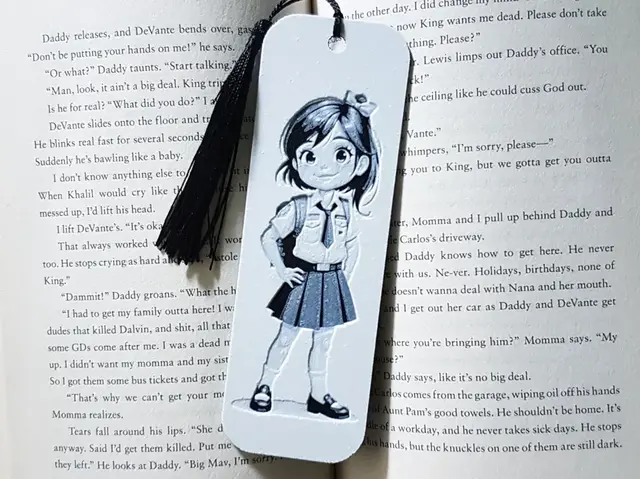 HueForge model: No AMS Needed. Girl Scout Bookmark, Hueforge by Dame Jo