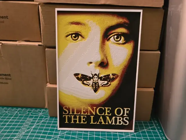 HueForge model: Silence of the Lambs Movie Poster - Hueforge Art by Lumpy3D
