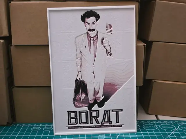 HueForge model: Borat Movie Poster - Hueforge Art by Lumpy3D