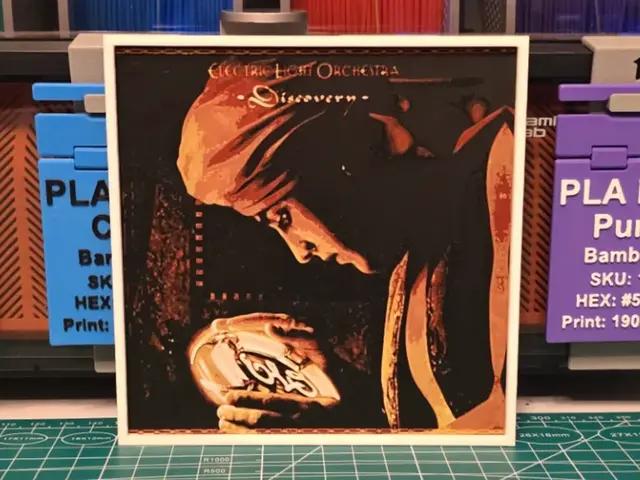 HueForge model: Electric Light Orchestra "Discovery" Album Art by Lumpy3D