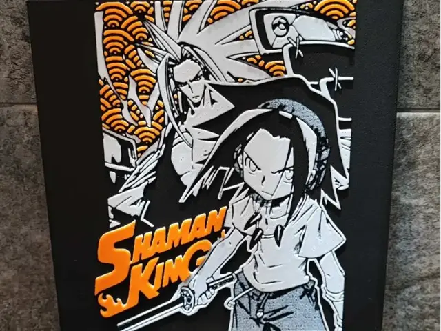 HueForge model: Shaman King by Garuda3D
