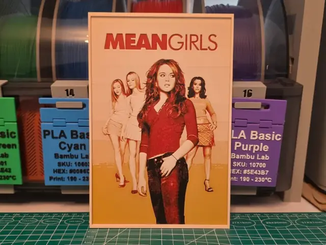 HueForge model: Mean Girls Movie Poster - Hueforge Art by Lumpy3D