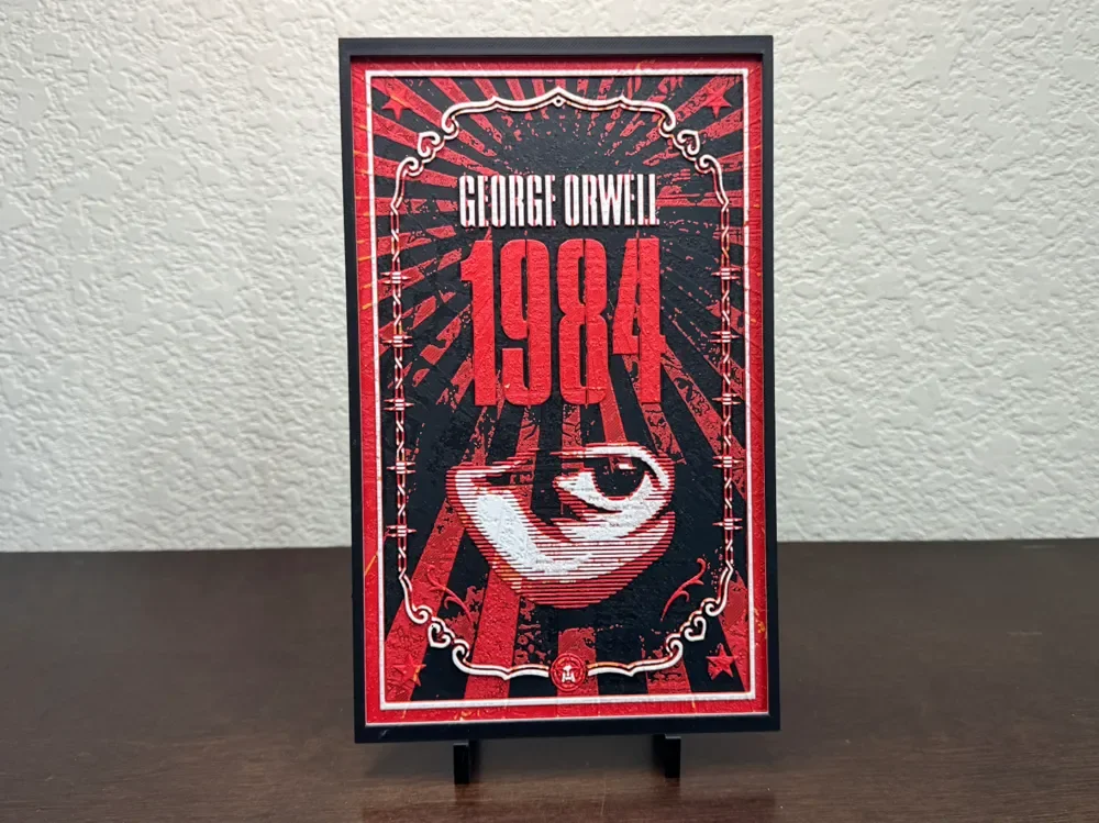 George Orwell 1984 Book Hueforge by Artful Creator HueForge model: George Orwell 1984 Book Hueforge by Artful Creator