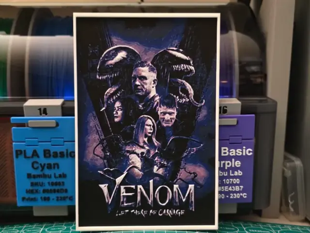 HueForge model: Venom: Let There Be Carnage Poster - Hueforge Art by Lumpy3D