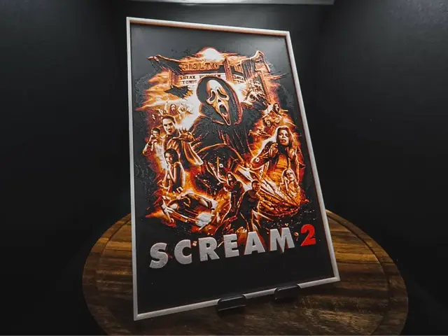 HueForge model: Scream 2 (Movie Poster - HueForge) by HugheCraft