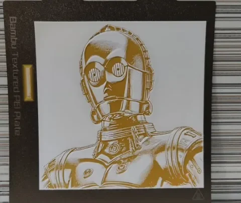Hueforge C3PO by Litolunar HueForge model: Hueforge C3PO by Litolunar