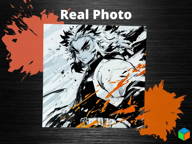 HueForge model: Rengoku – Flame Hashira Fury Print - Poster by 3D Prints By Vic