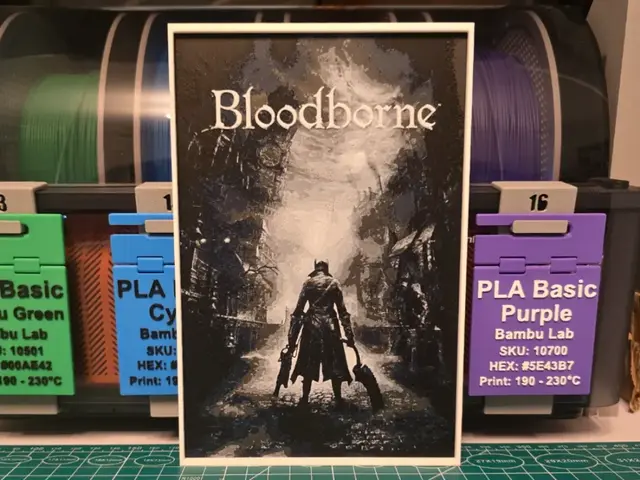 HueForge model: Bloodborne Game Poster - Hueforge Art by Lumpy3D