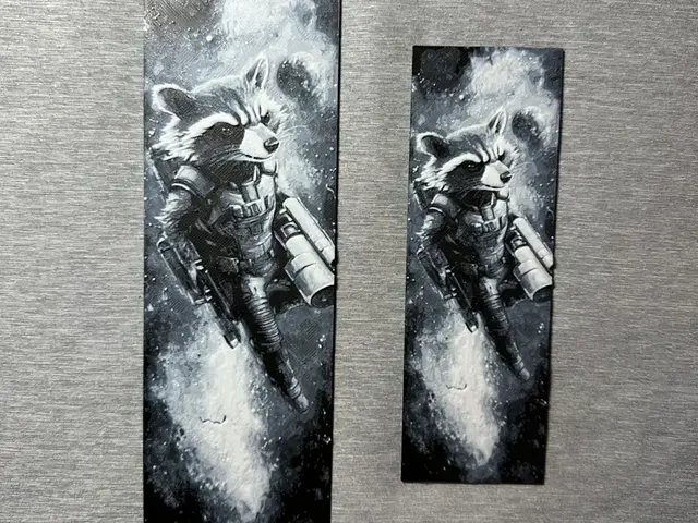 HueForge model: Rocket 3-color Hueforge Bookmark - 2 sizes by Hey Ben