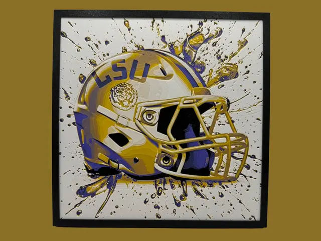 HueForge model: Louisiana State University (LSU) - NCAA Football by Canadian Gamer