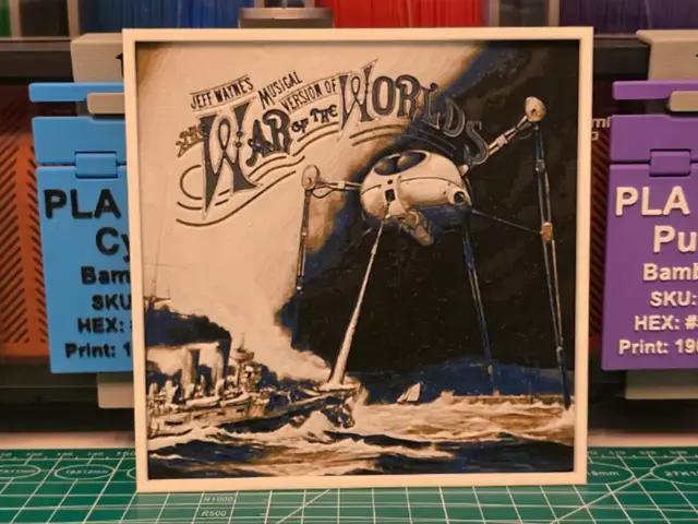 HueForge model: Jeff Wayne's "...War of the Worlds" Album Art by Lumpy3D