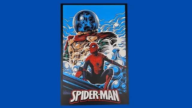 HueForge model: Spider-Man and Mysterio by BusyKikiBee