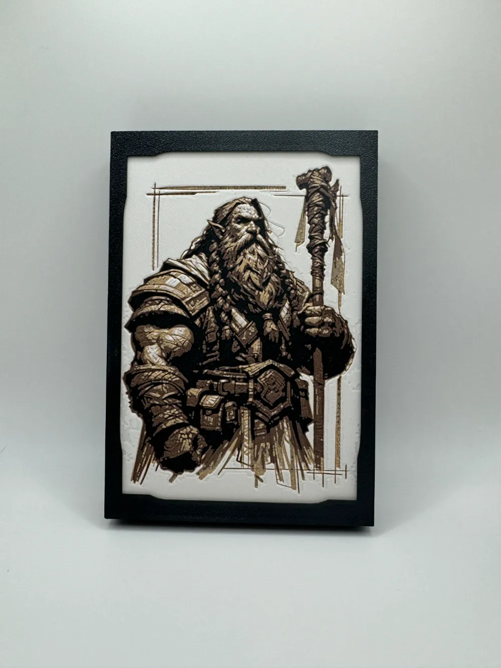 D&D Character Concepts - Dwarf Cleric by Canadian Gamer HueForge model: D&D Character Concepts - Dwarf Cleric by Canadian Gamer
