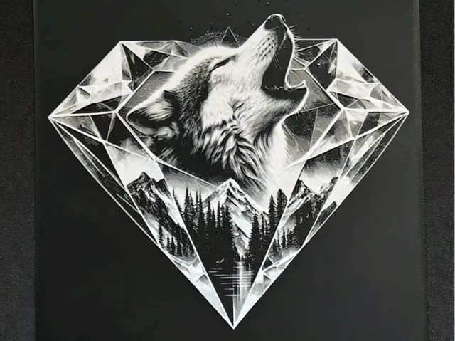 HueForge model: Wild Diamond HueForge by fD.667