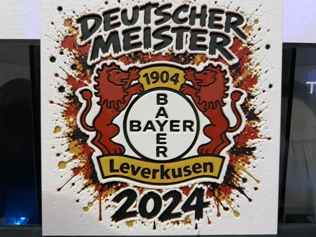 Bayer 04 Leverkusen Champion 2024 Graffiti Hueforge