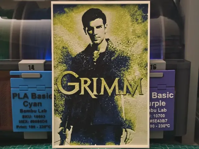 HueForge model: Grimm Poster - Hueforge Art by Lumpy3D