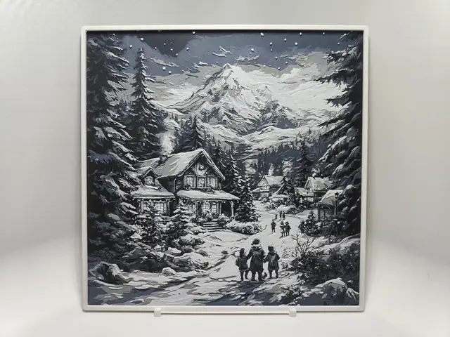 HueForge model: Christmas village - Hueforge by BeaN